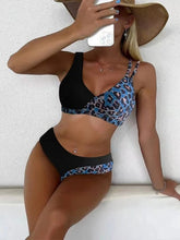 Women's Leopard Print Colorblock Beach Sexy Bikini